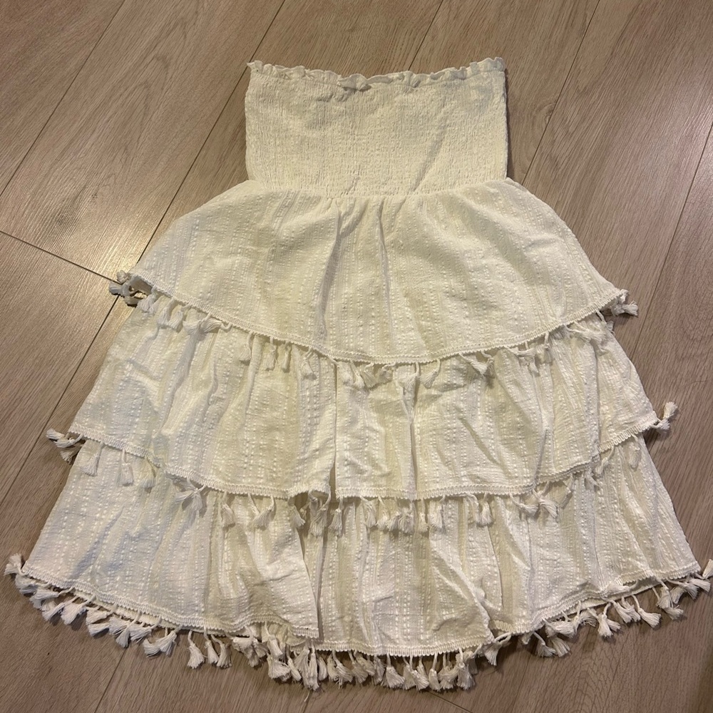 Strapless summer dress